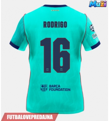 Lacne Muži Futbalové dres Barcelona Rodri Hernandez #16 2026-27 Krátky Rukáv - Tretina